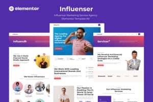 Influenser – Influencer Marketing Services Agency Elementor Template Kit