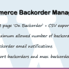 WooCommerce Backorder Manager Pro