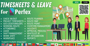 Timesheets and Leave Management module for Perfex CRM