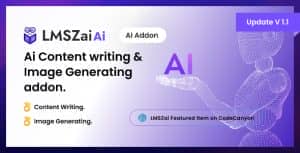 LMSzai AI – Ai Content writing & Image Generating addon.