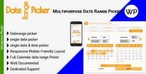 DateRange Picker – Multipurpose Date Range Picker – WordPress Plugin
