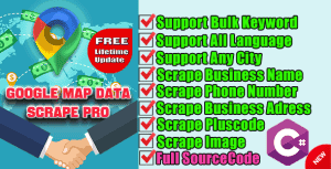 Google Map Business Extractor+Full Source Code