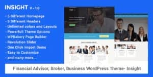 Financial Advisor, Business WordPress Theme – Insight