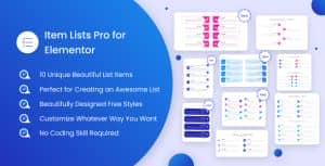 Item Lists Pro for Elementor