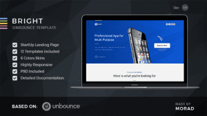 Bright – Unbounce Startup Landing Page