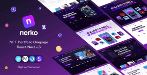 Nerko – NFT Portfolio React NextJS Template