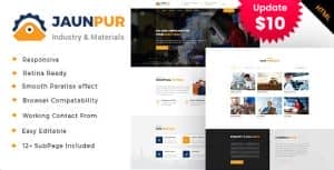 Jaunpur – Industrial Business HTML Template