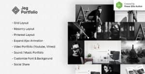 Jeg Portfolio – Responsive Portfolio & Gallery Plugin For WordPress
