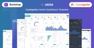 Jidox – Codeigniter Admin & Dashboard UI Kit