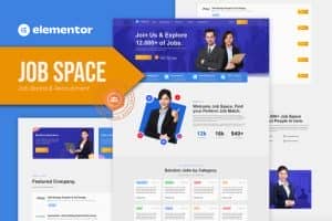 Job Space – Job Board & Recruitment Elementor Template Kit