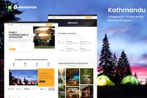 Kathmandu – Campground & Outdoor Activity Elementor Template Kit