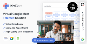 KiviCare – Google Meet Telemed And WooCommerce Payment Gateway (Add-on)
