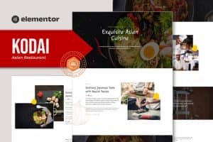 Kodai – Asian Restaurant Elementor Template Kit