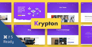 Krypton – Bitcoin Crypto Currency Joomla 5 Template