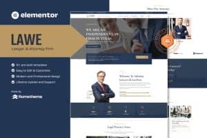 Lawe – Lawyer & Attorney Elementor Template Kit