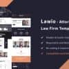 Lawio – Attorney Law Firm Elementor Template Kit