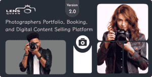 LensQueen – Photographers Portfolio, Booking, and Digital Content Selling Platform