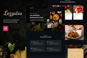 Lezzatos – Restaurant & Cafe Elementor Pro Template Kit
