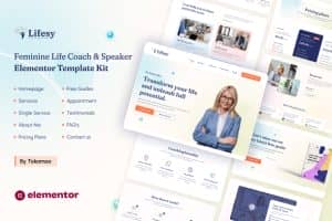 Lifesy – Feminine Life Coach & Speaker Elementor Template Kit