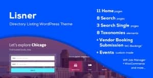 Lisner – Modern Directory Listing WordPress Theme