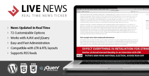 Live News – News Ticker Plugin for WordPress