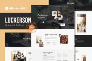Luckerson – Carpenter & Craftman Elementor Template Kit