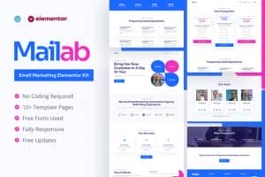 Mailab – Email Marketing Elementor Pro Template Kit