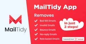 MailTidy – Email List Cleaner SAAS Application
