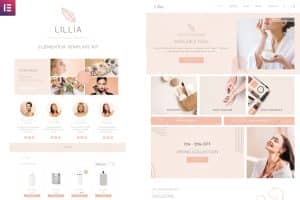 Lillia – Beauty & Skincare Elementor Template Kit