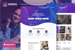 Enreel – Education & Online Courses Elementor Template Kit