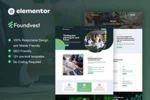 FoundVest – Finance & Investment Elementor Pro Template Kit