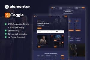 Gaggle – Comedian & Entertainment Show Elementor Pro Template Kit