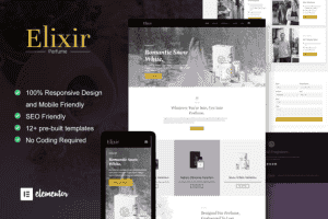 Elixir – Perfume Maker Elementor Template Kit