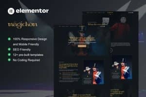Magickom – Magician Elementor Template Kit