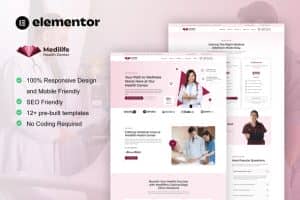 MediLife – Medical Clinic Services Elementor Template Kit