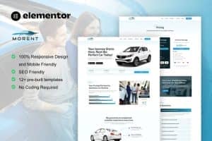 Morent – Car Rental Elementor Pro Template Kit