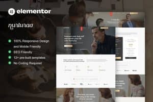 Nurturaa – Life Coach & Motivator Elementor Pro Template Kit