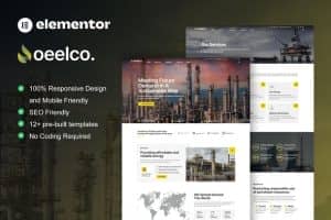 Oeelco – Oil Company & Industrial Elementor Template Kit