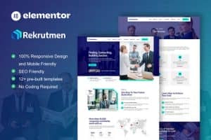 Rekrutmen – Human Resource & Recruitment Agency Elementor Template Kit