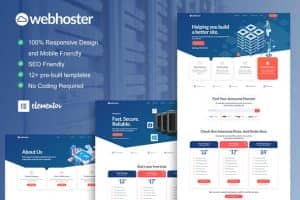 WebHoster – Web Hosting Service Elementor Template Kit