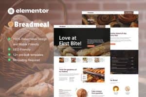 BreadMeal – Bakery & Cake Elementor Template Kit