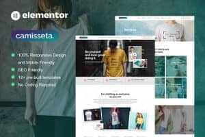 Camisetta – T Shirt Design & Printing Service Elementor Pro Template Kit