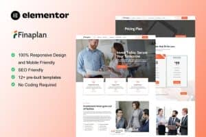 FinaPlan – Finance & Investment Elementor Template Kit