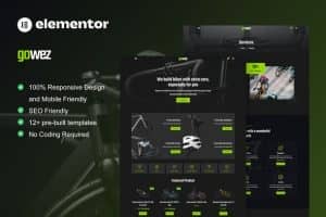 Gowez – WooCommerce Bike Shop & Bike Service Elementor Template Kit