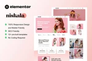 Niskala – Feminine Business Elementor Template Kit