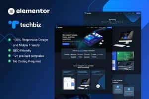 TechBiz – Tech Company Elementor Pro Template Kit
