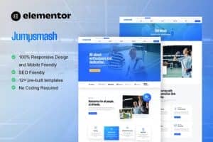 JumpSmash – Badminton Club & Sport Community Elementor Template Kit