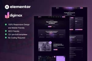 Digimax – Digital Marketing Agency Elementor Pro Template Kit