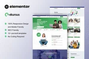 eKursus – Online Course & Education Elementor Template Kit