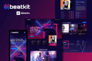 BeatKit – Music Events Elementor Template Kit